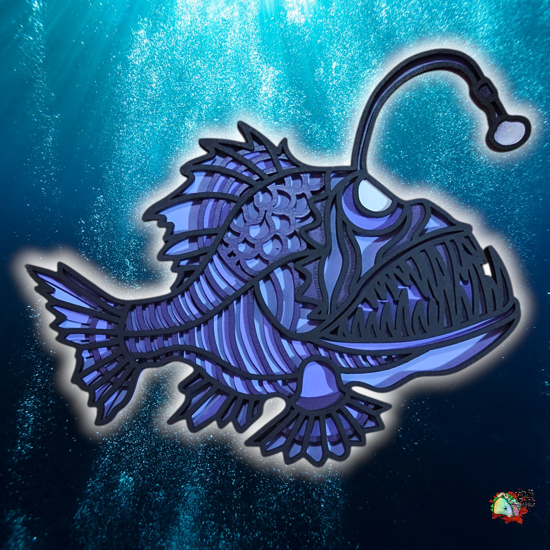 Angler fish wall art