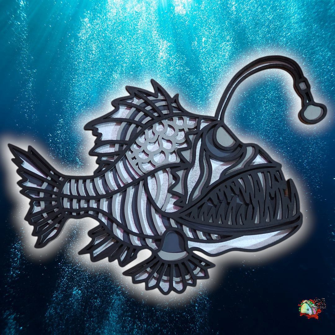 Angler fish wall art