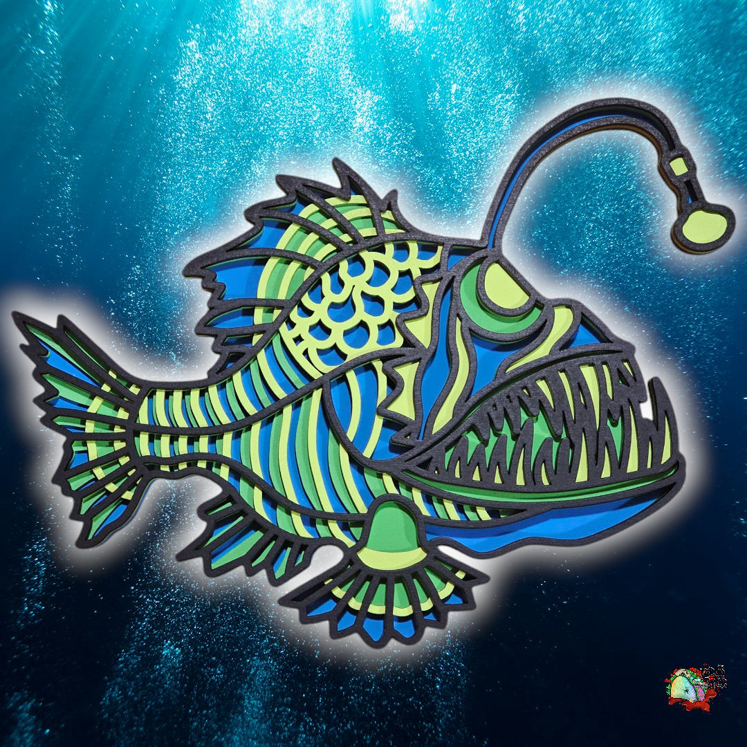 Angler fish wall art
