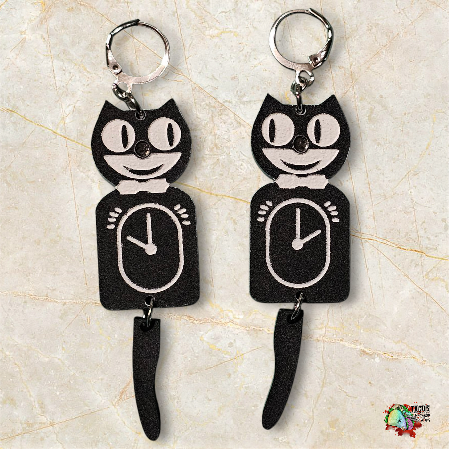 Kit Cat Clock earrings