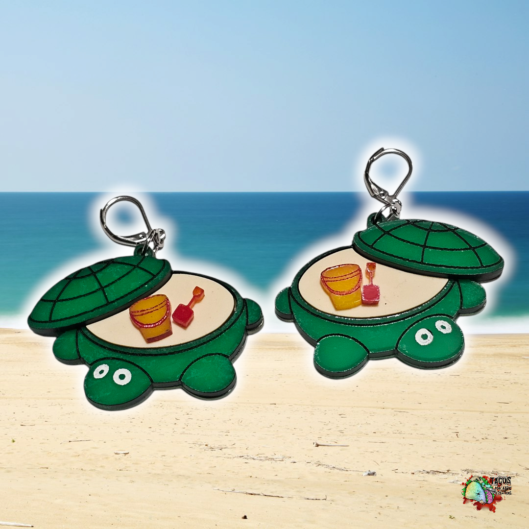Turtle Sandbox earrings