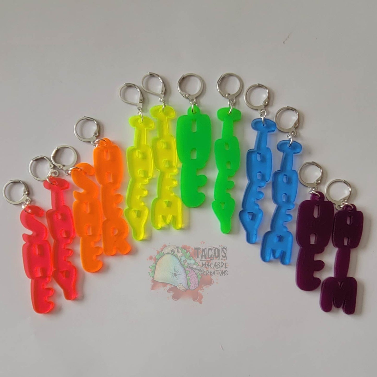 Pronoun Earrings