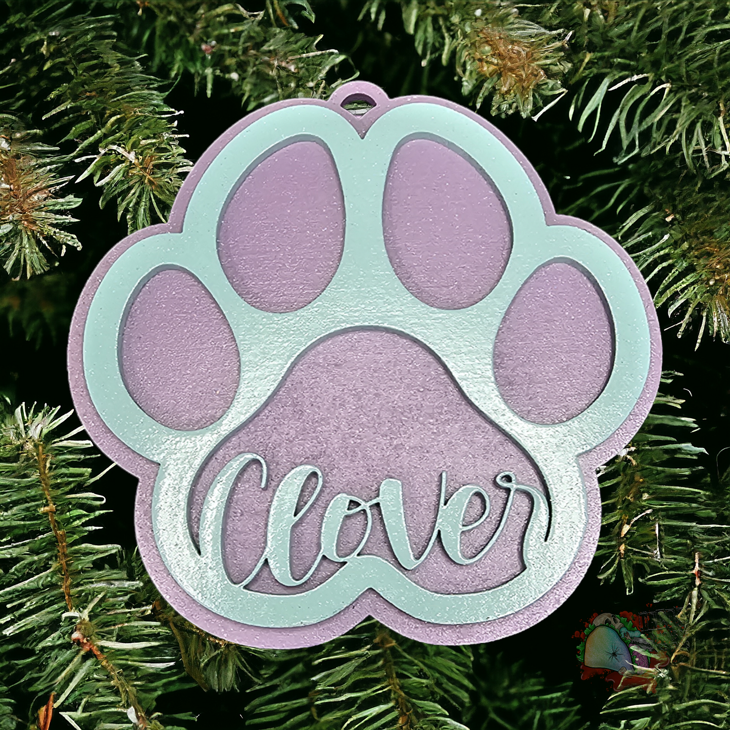 Personalized Paw Ornament