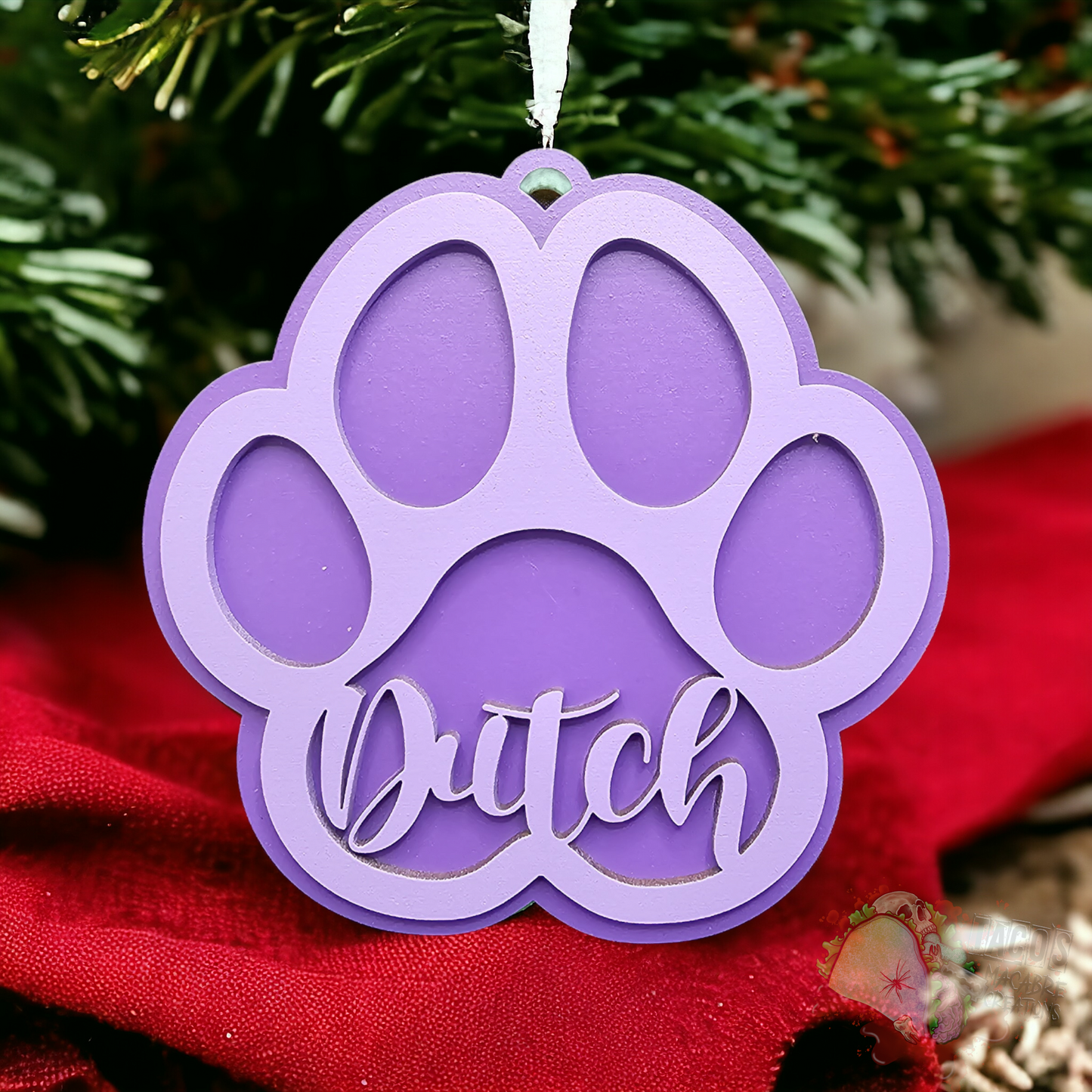 Personalized Paw Ornament