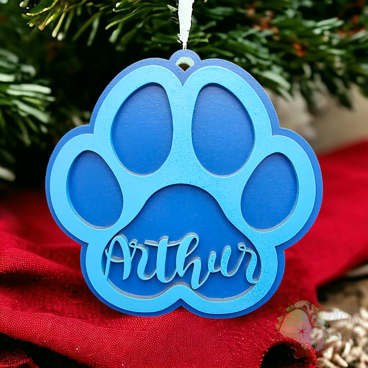 Personalized Paw Ornament