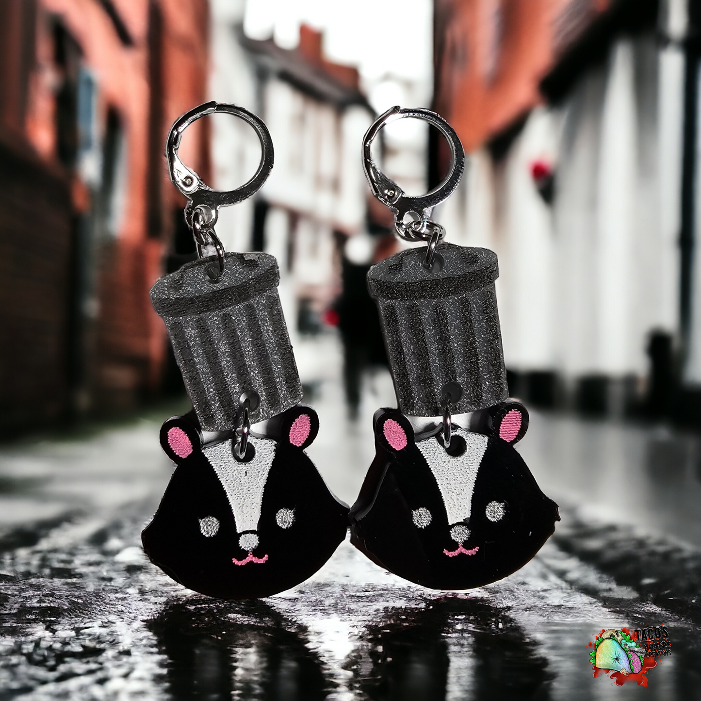 Trash baby earrings