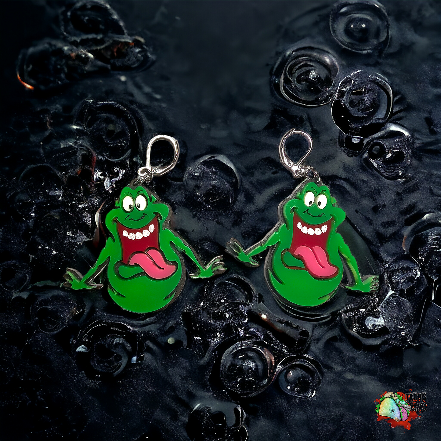 Ghostbusters earrings