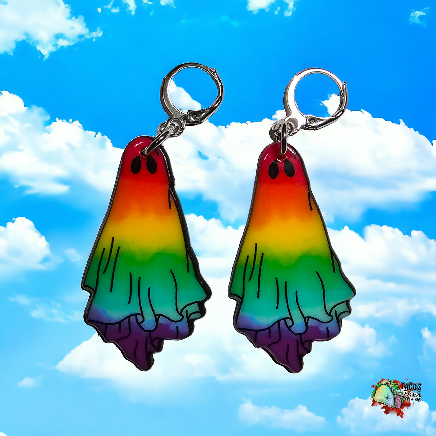 Gay ghost earrings