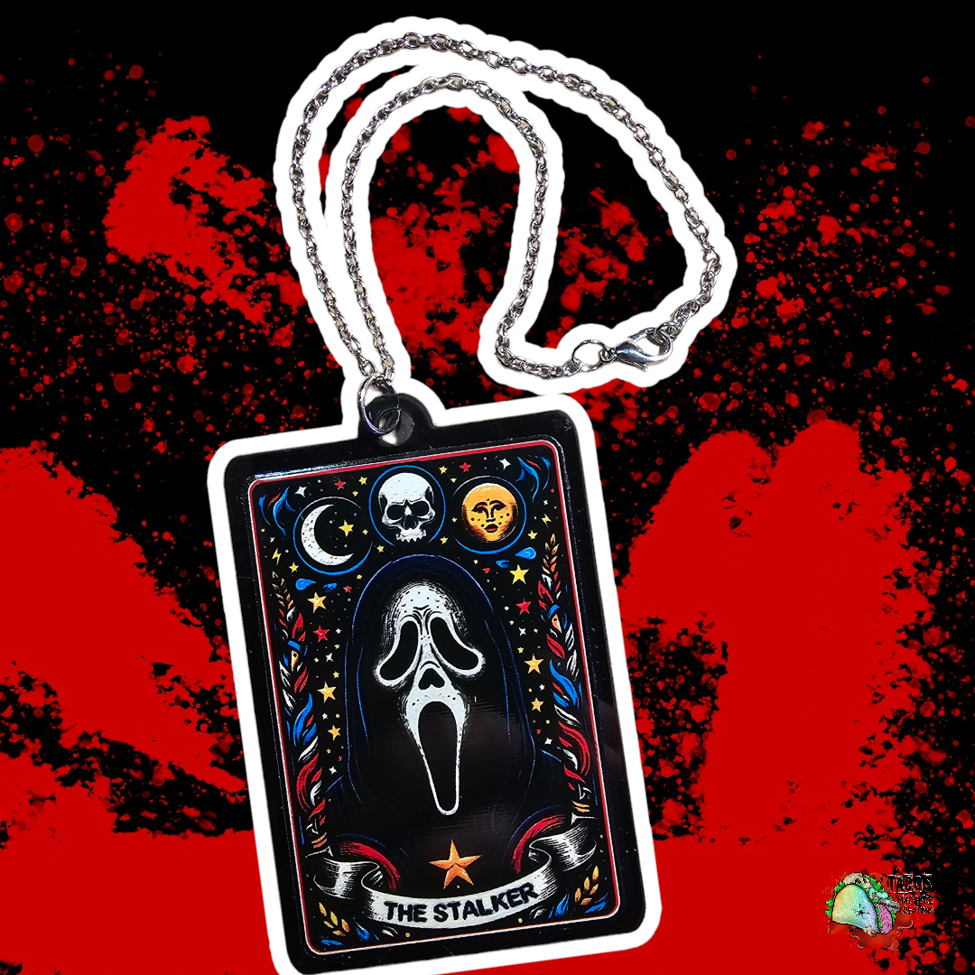 Horror Tarot rearview mirror hangers