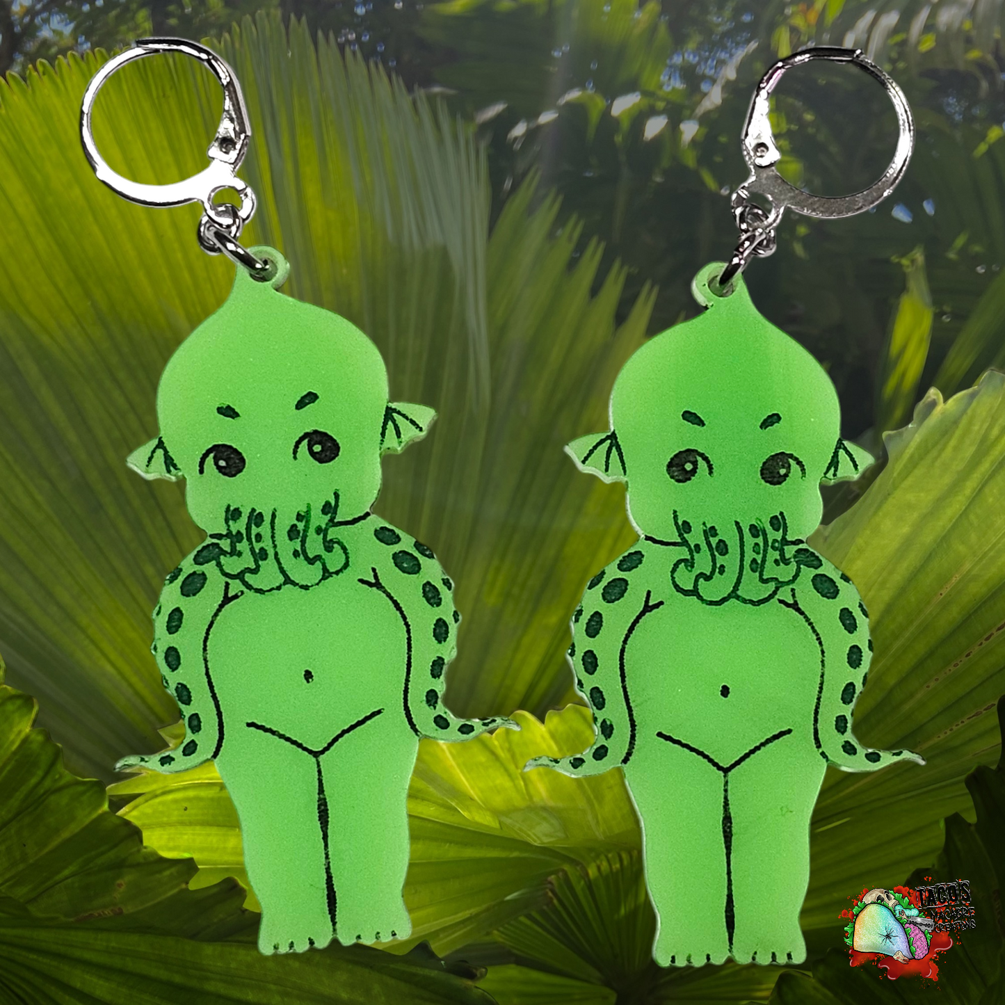 Cutie Cthulu earrings