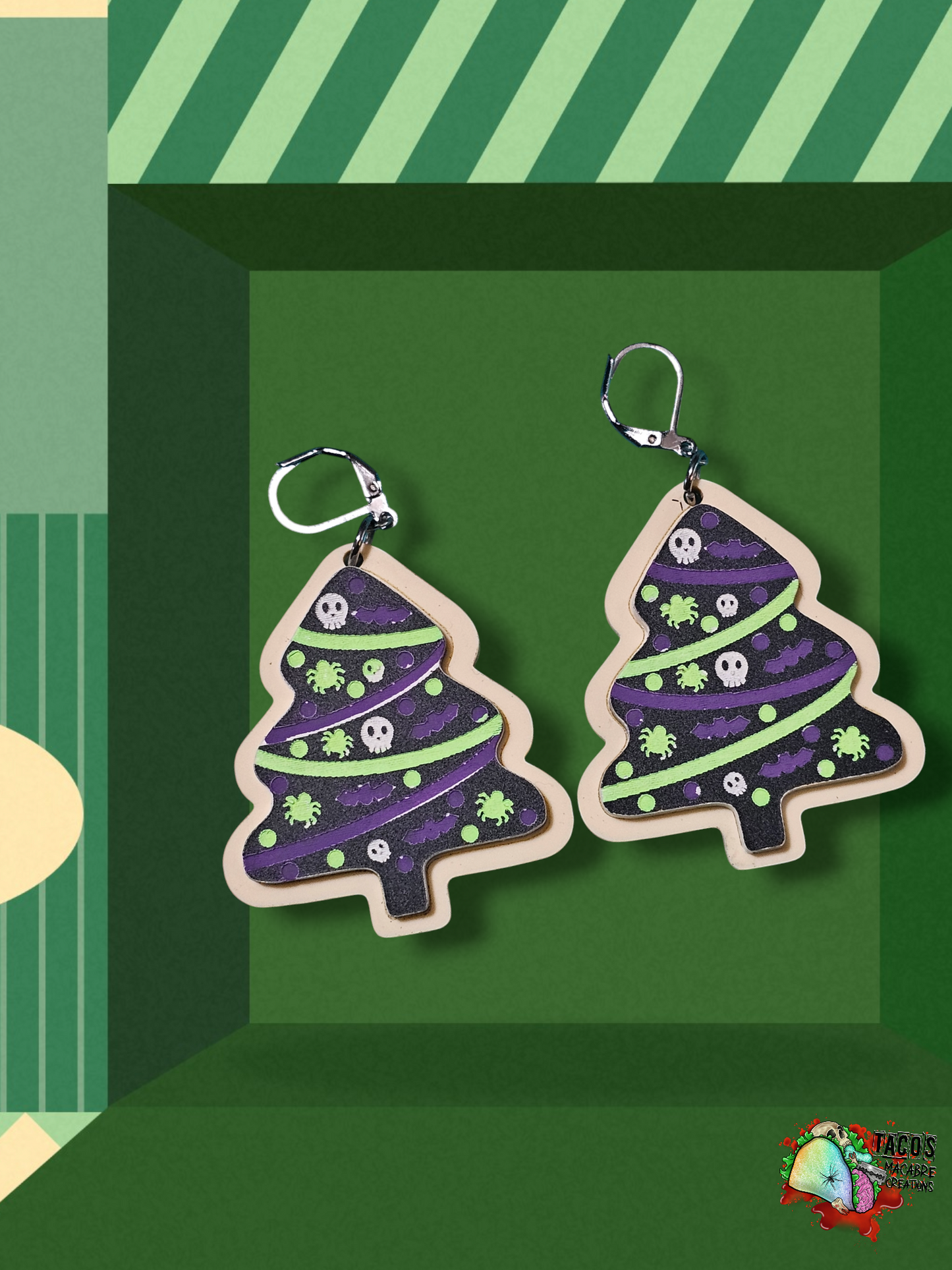 Christmas sugar cookie earrings