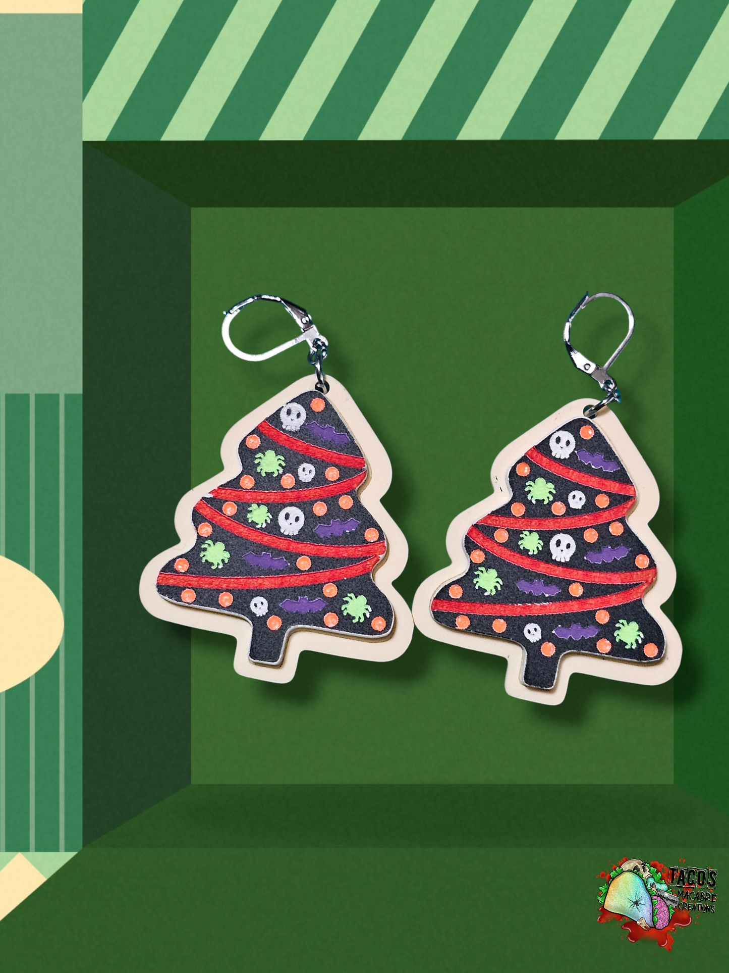 Christmas sugar cookie earrings