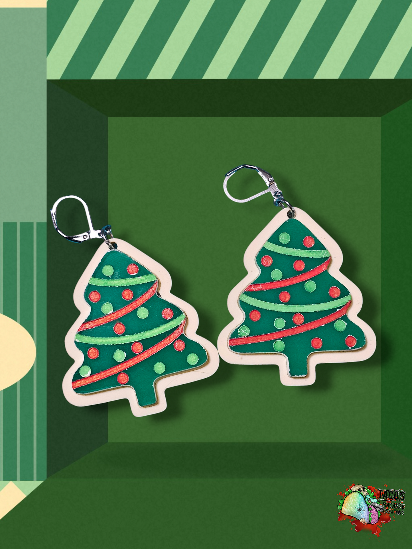 Christmas sugar cookie earrings