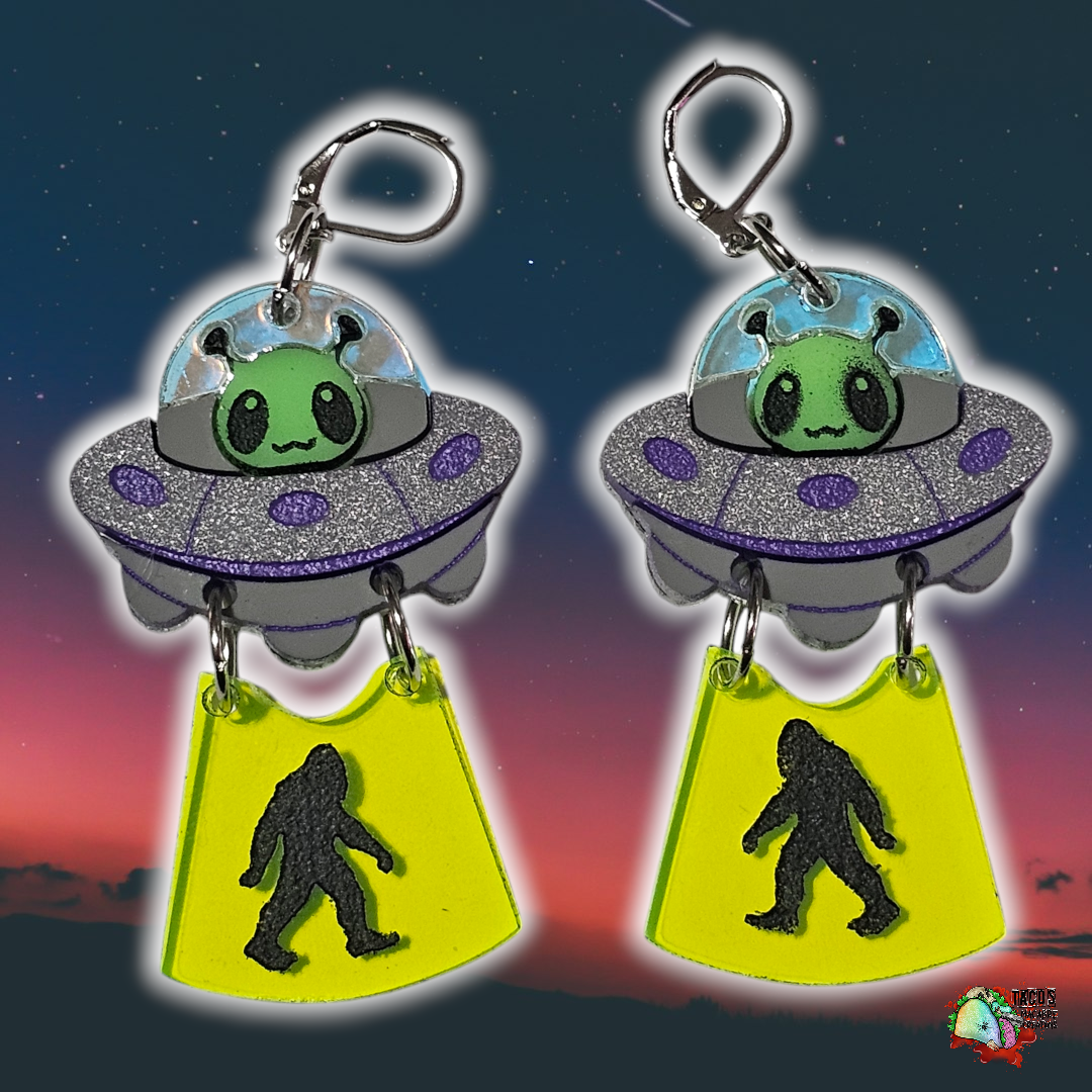 Alien Abduction earrings