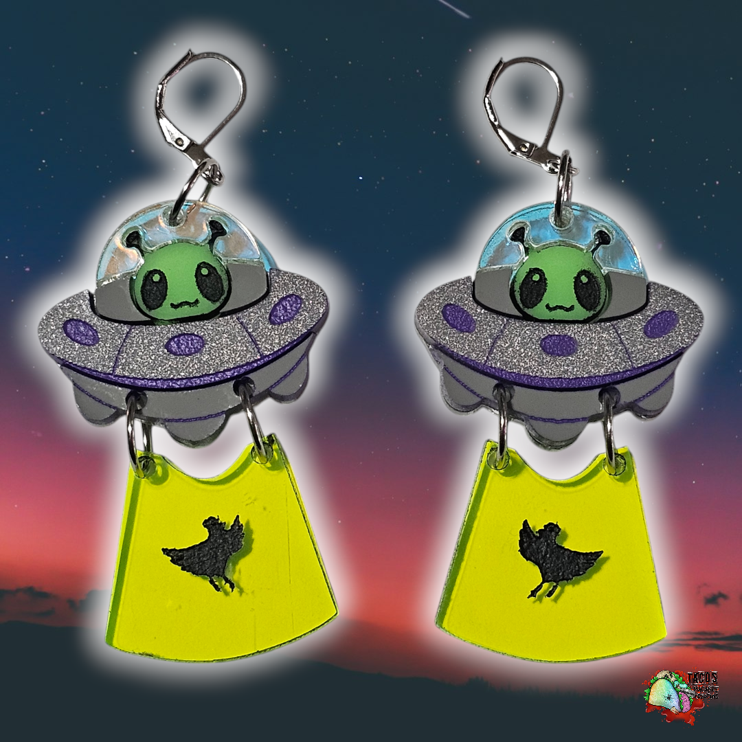 Alien Abduction earrings