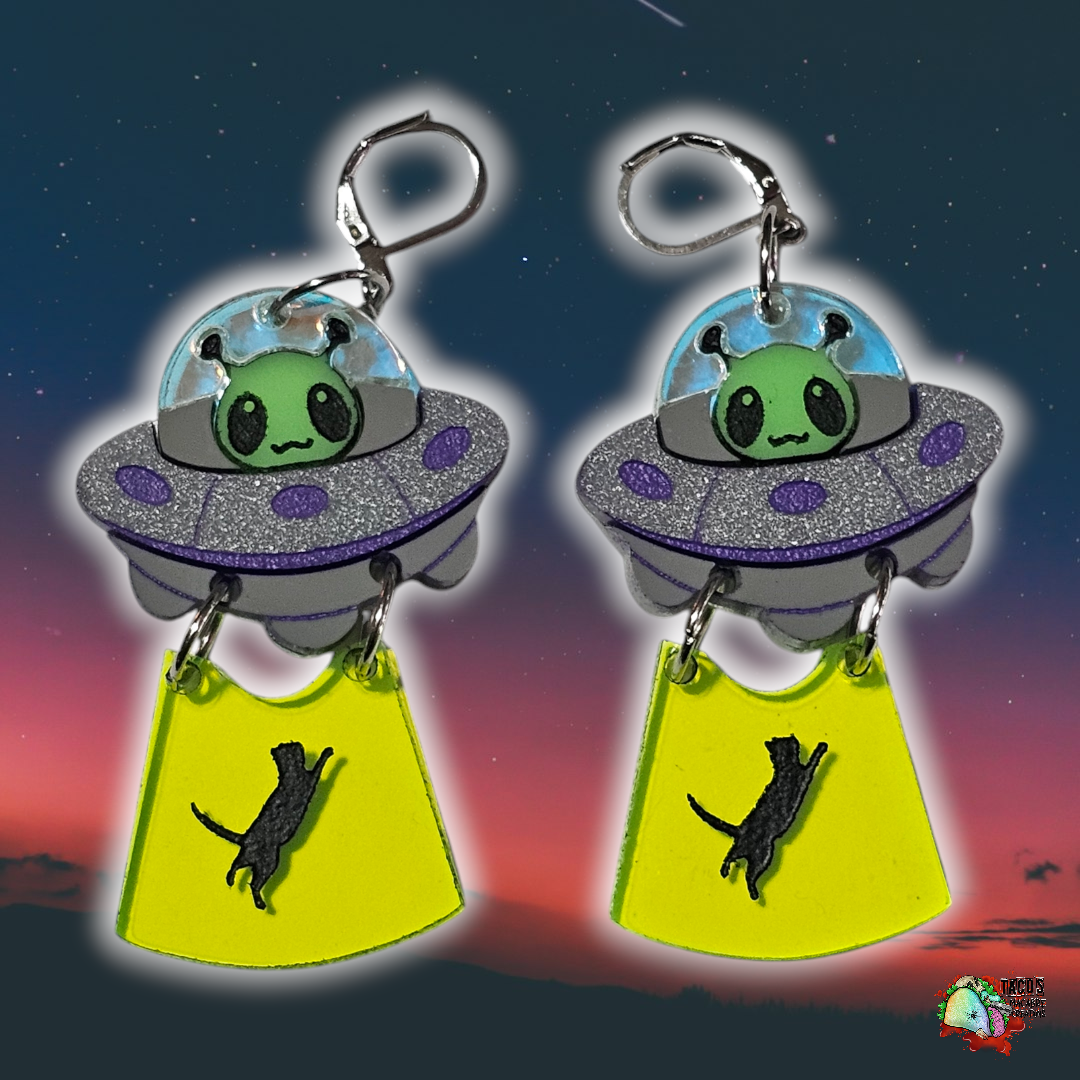 Alien Abduction earrings