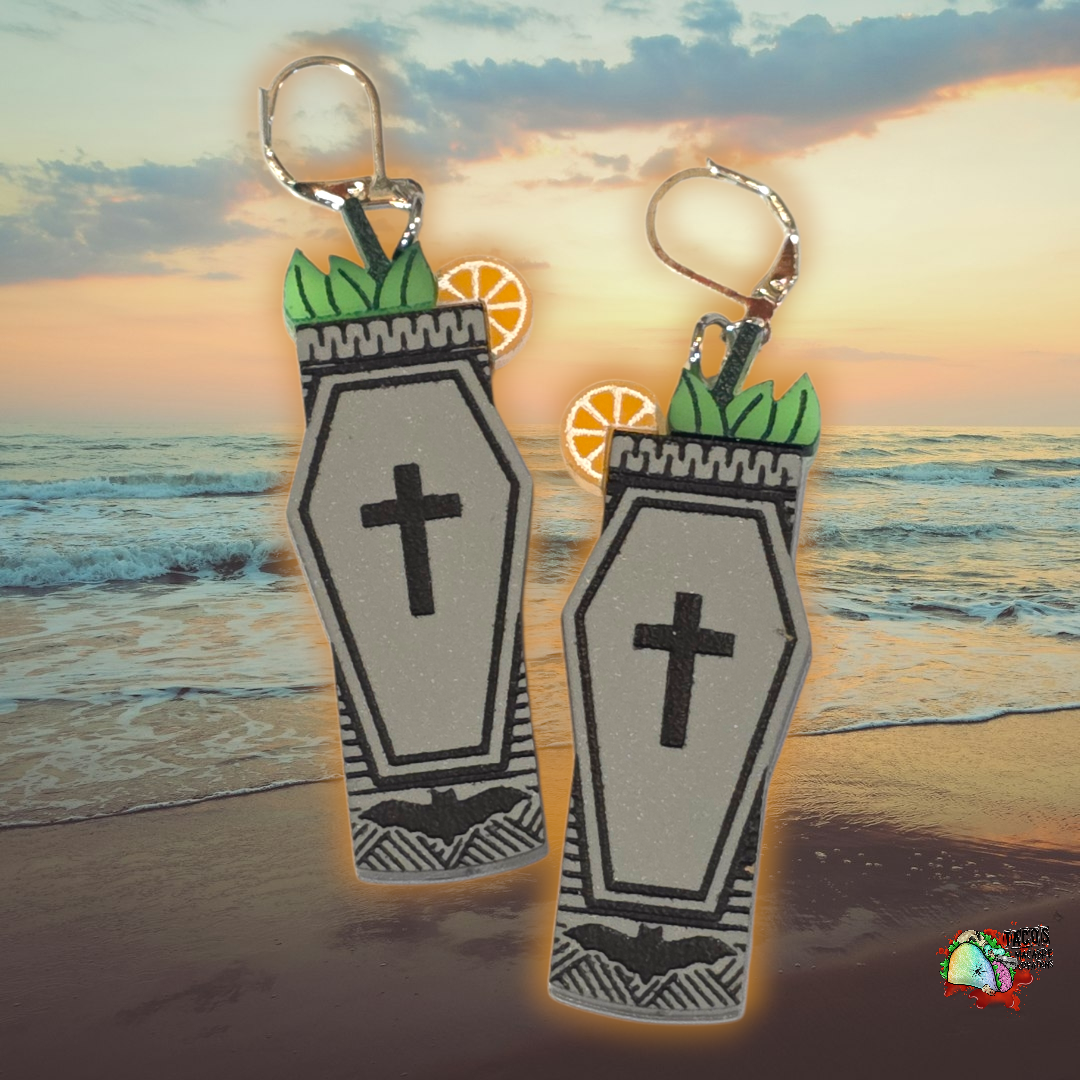 Tropical cryptid earrings