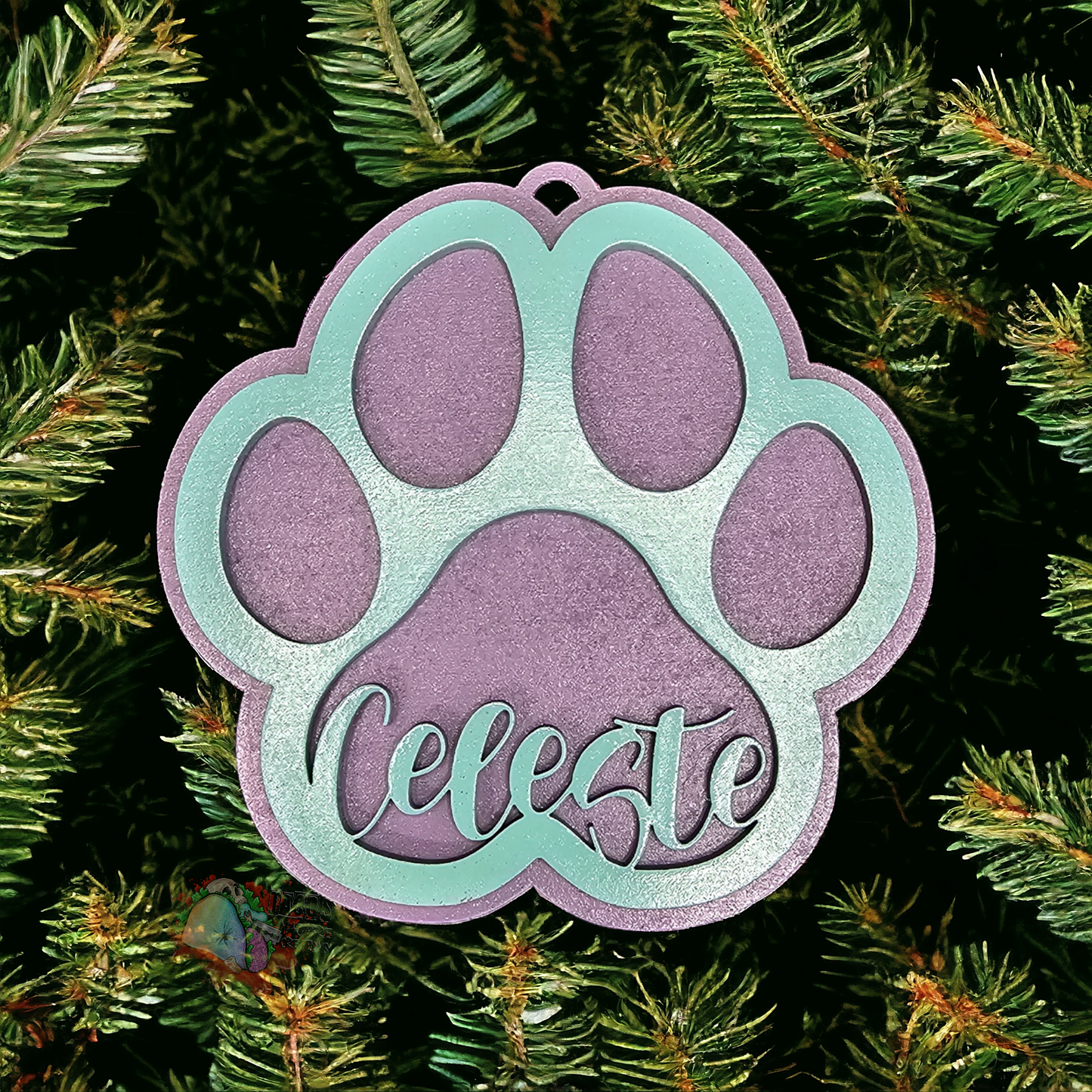 Personalized Paw Ornament