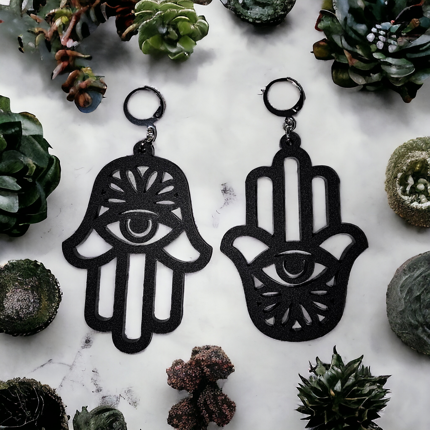 Hamsa earrings