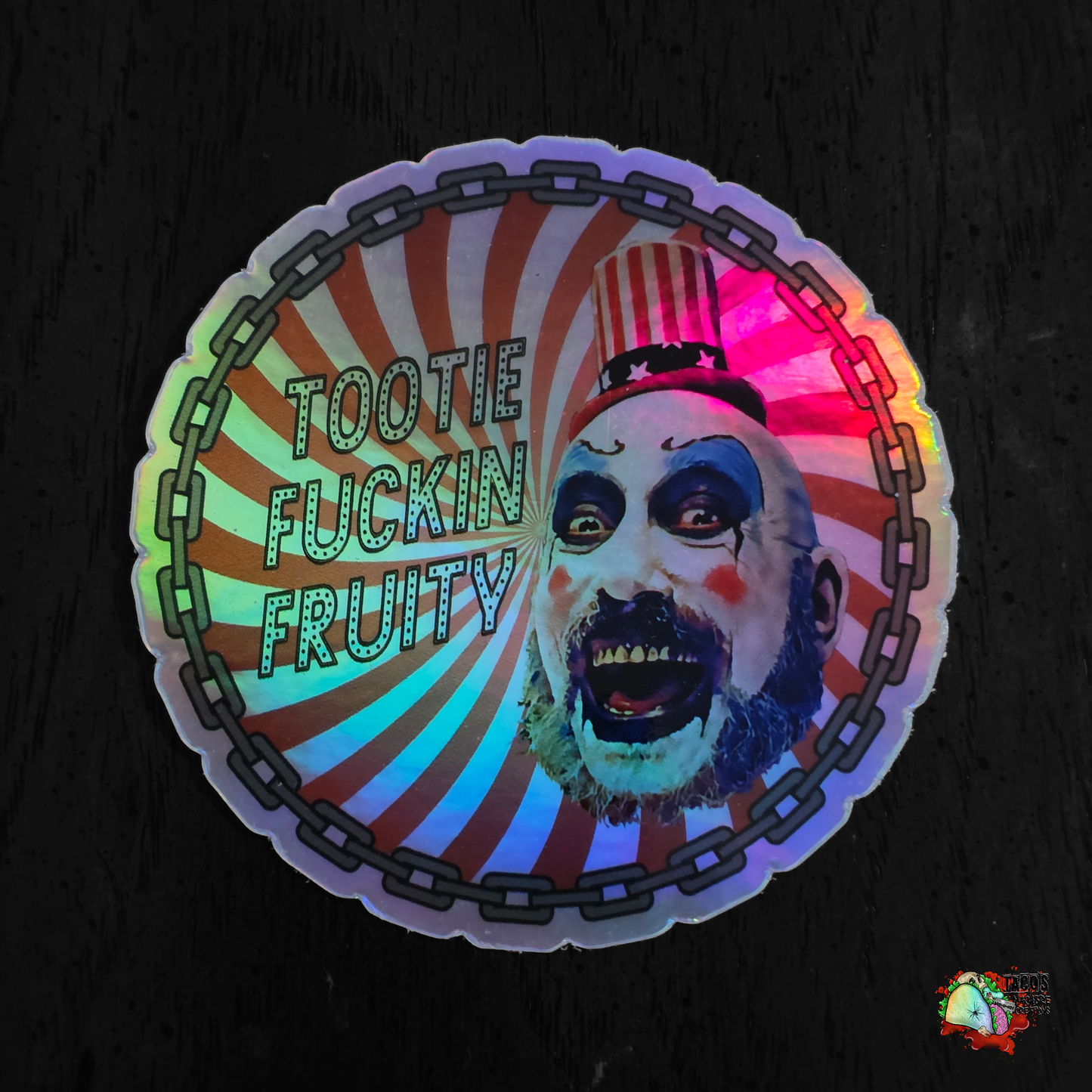 Tutti fucking fruity sticker
