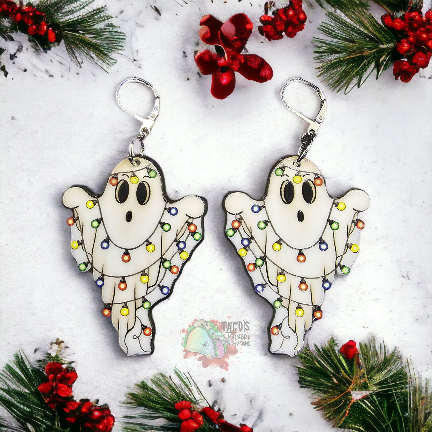 Festive Ghostie Boi Earrings