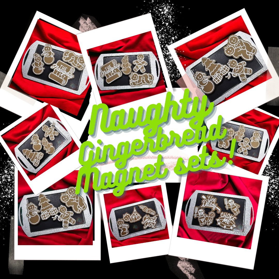 Naughty Gingerbread Magnets