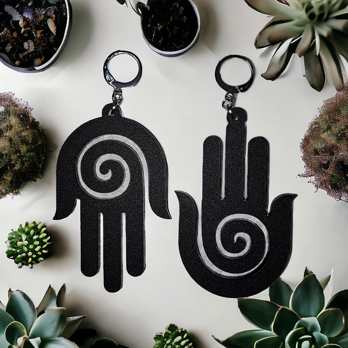 Hamsa earrings