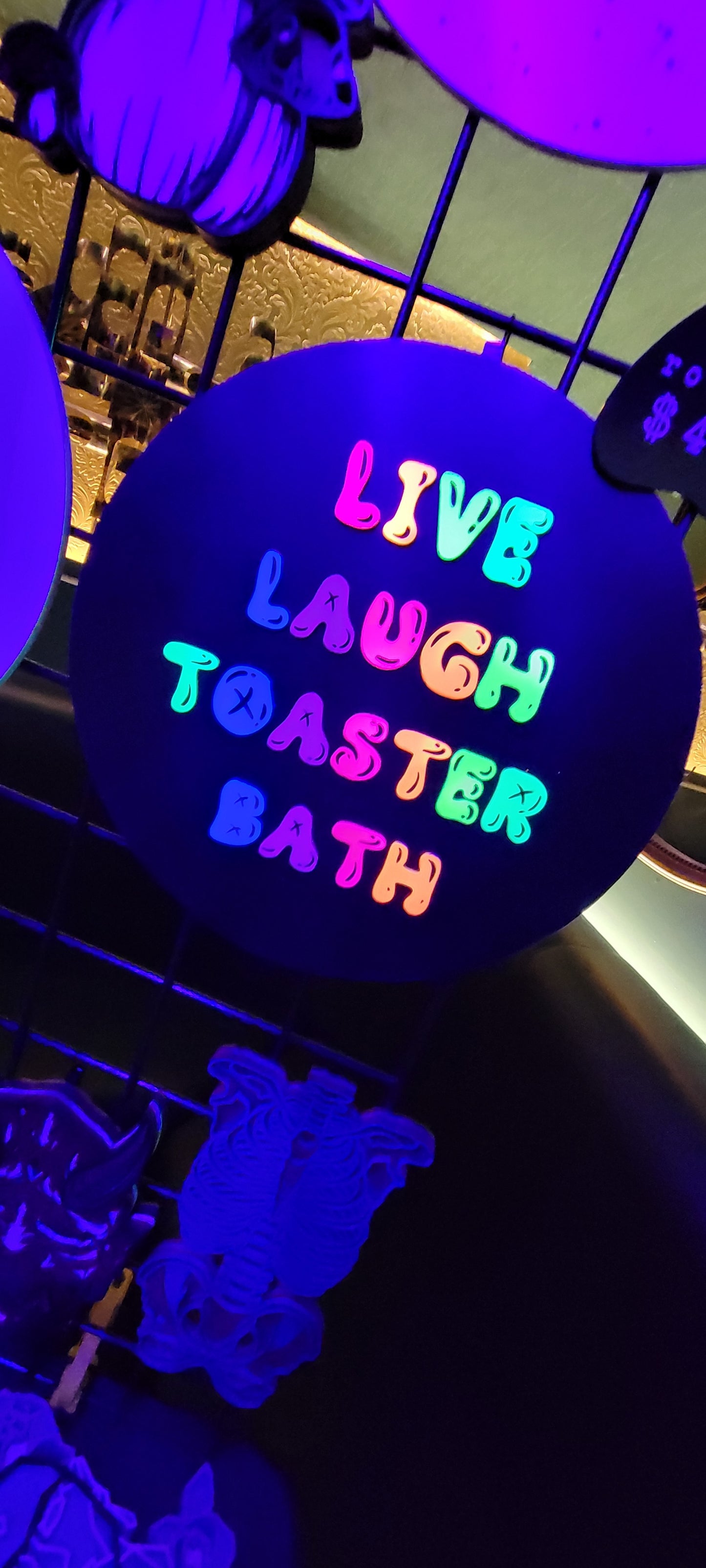 Live Laugh Toaster Bath
