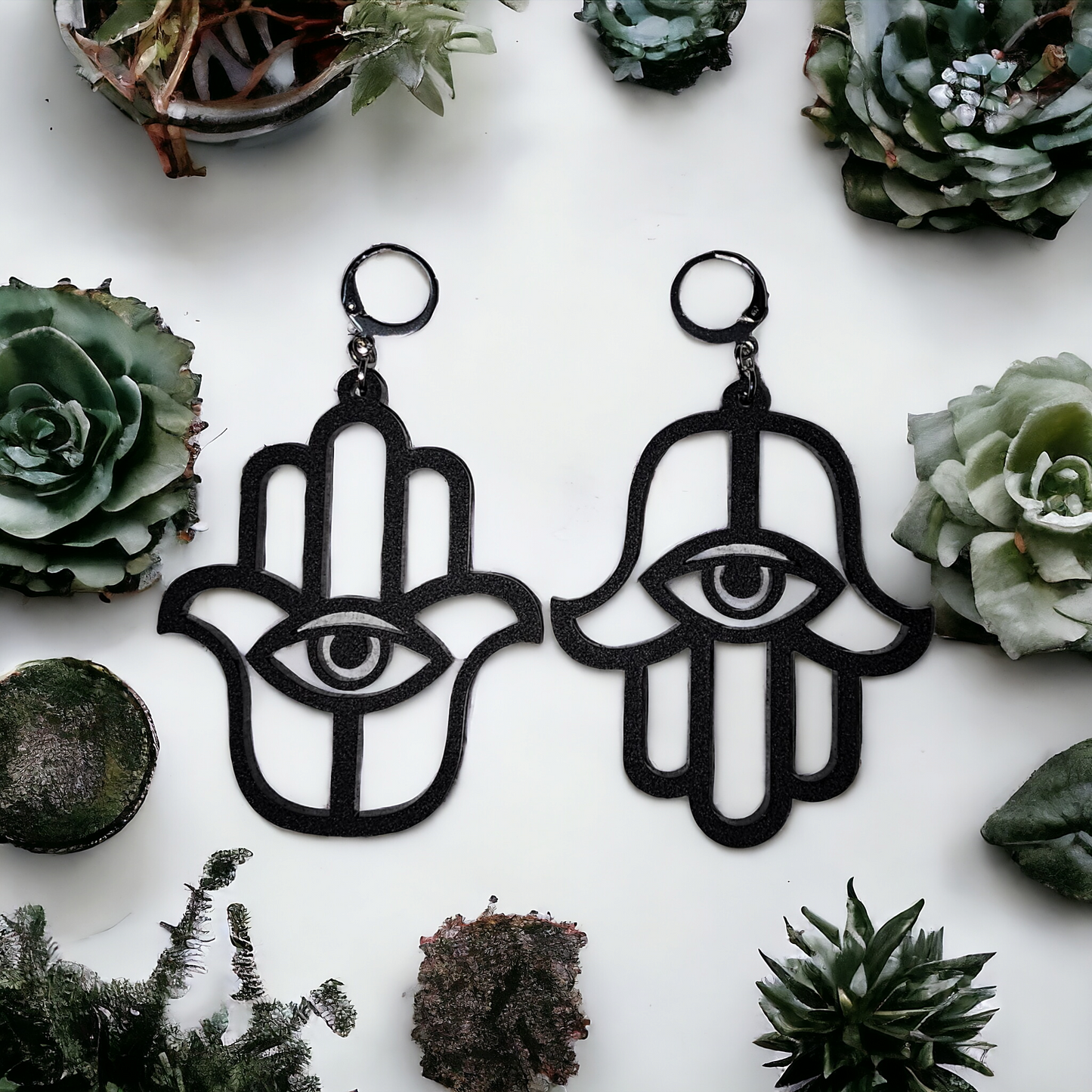 Hamsa earrings