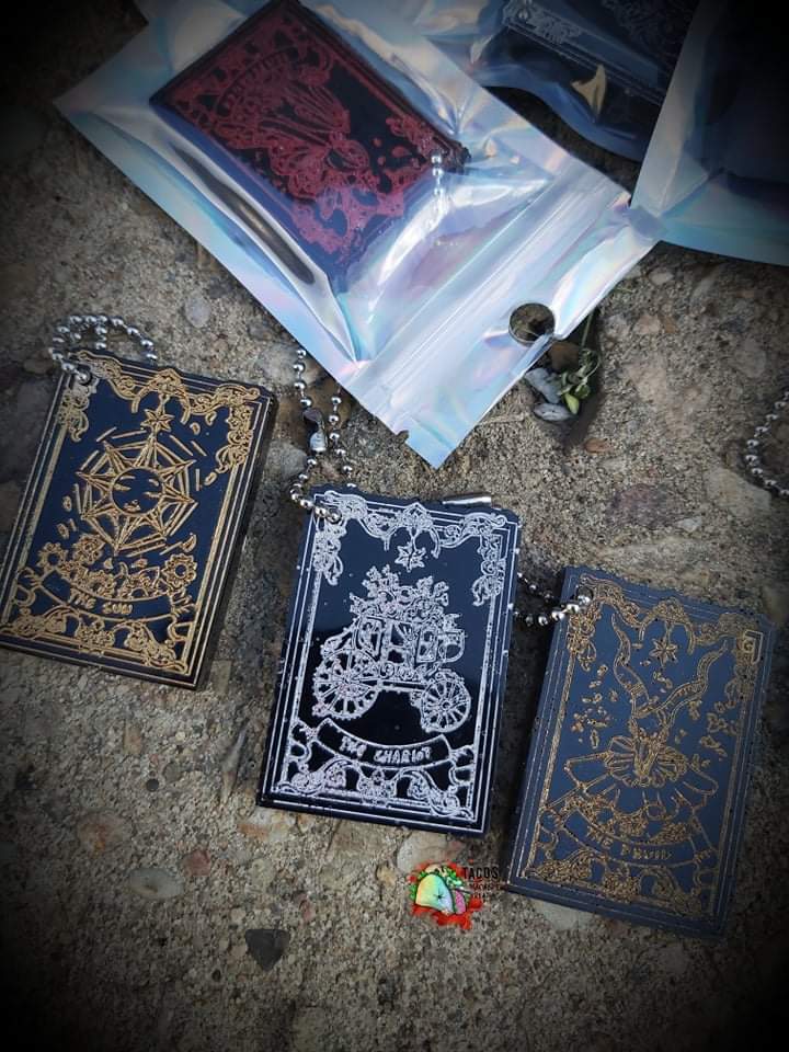 Mini Tarot Card Keychain