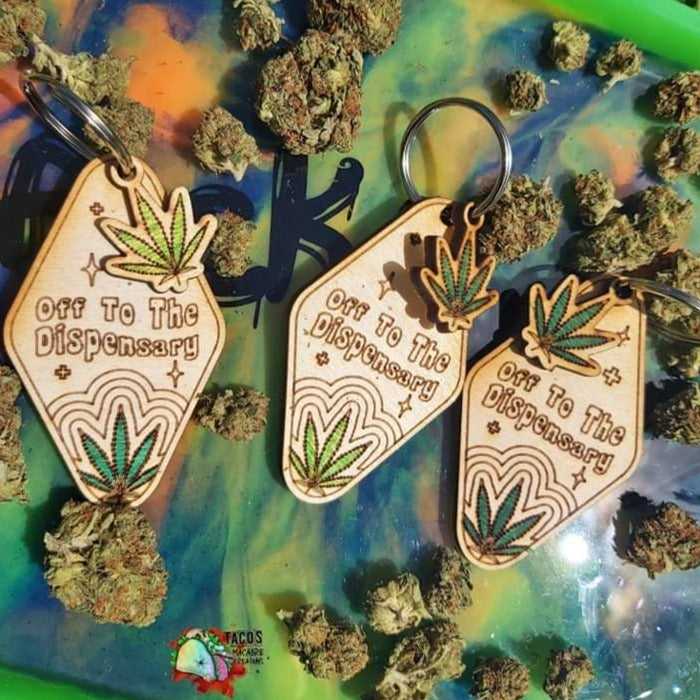 Off To The Dispensary Keychain