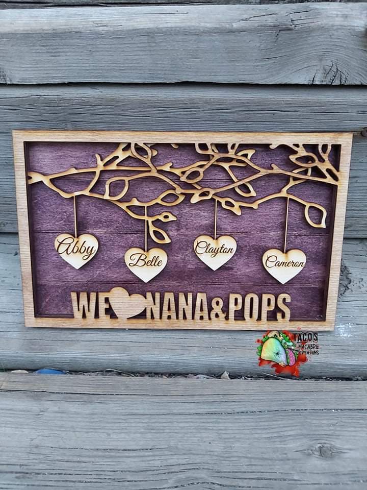 Family Name Wall Art