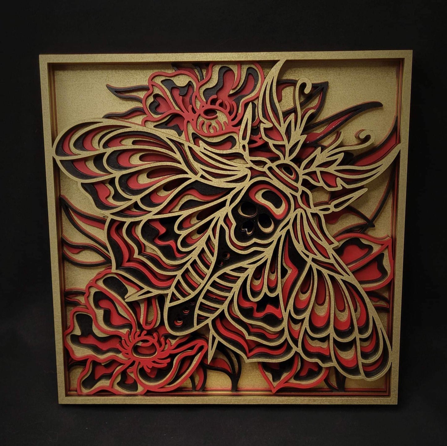Layered Death Head Moths
