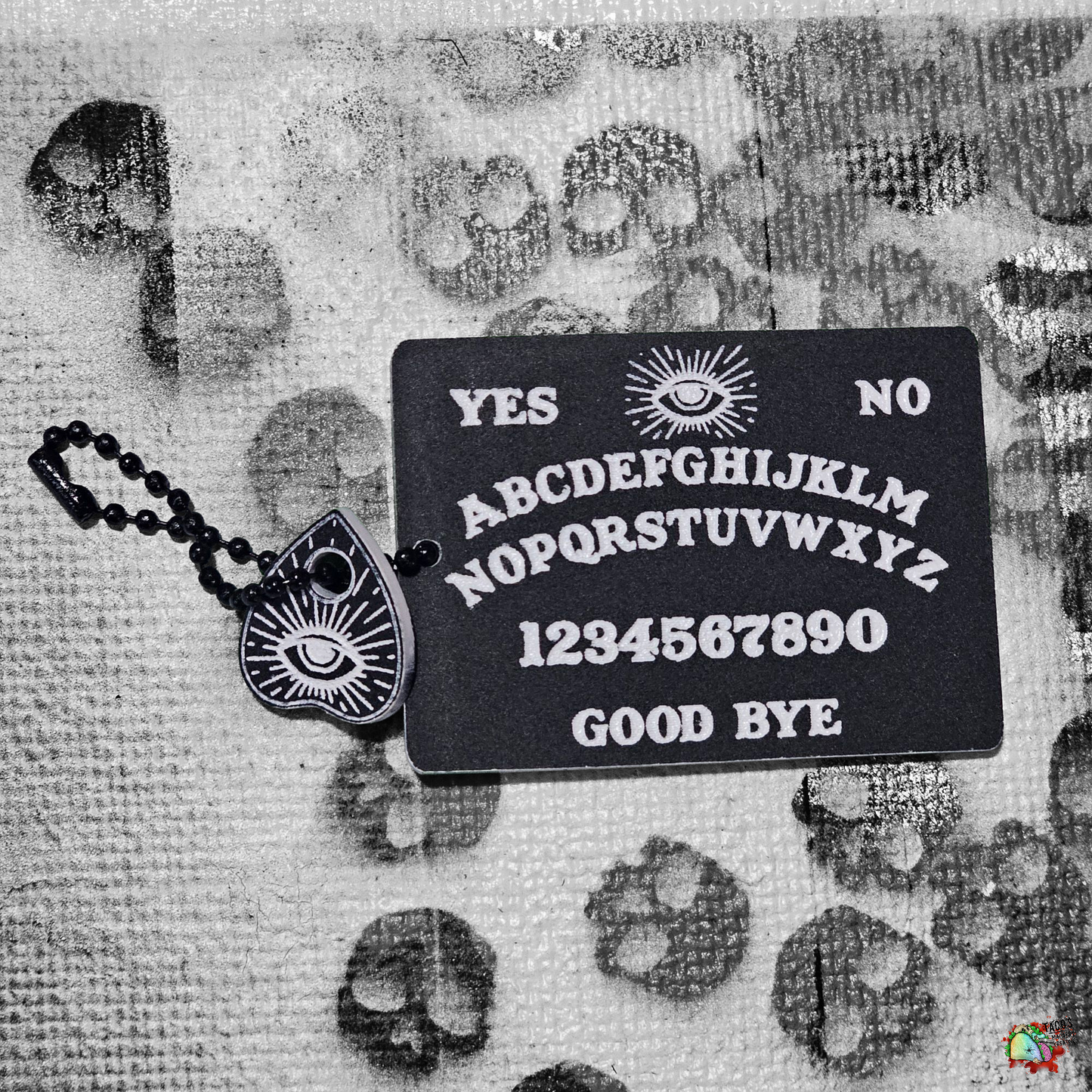 Ouija board keychain