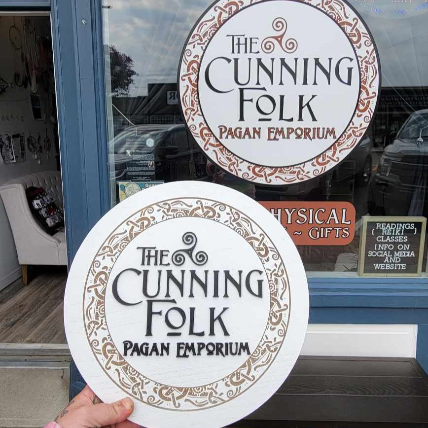The Cunning Folk Round Sign