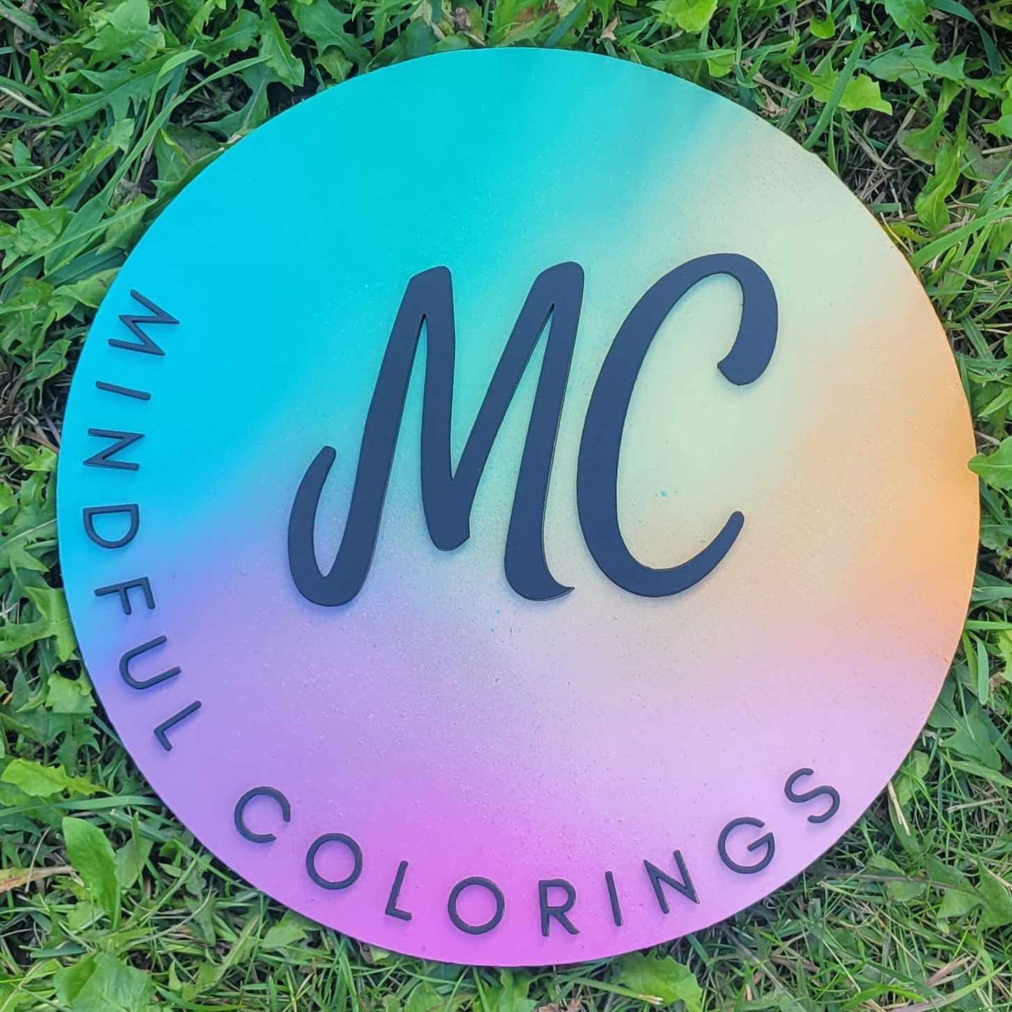 Mindful Colorings Round Sign
