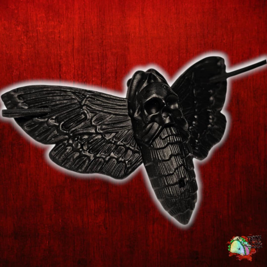 Death hawk moth hair pin