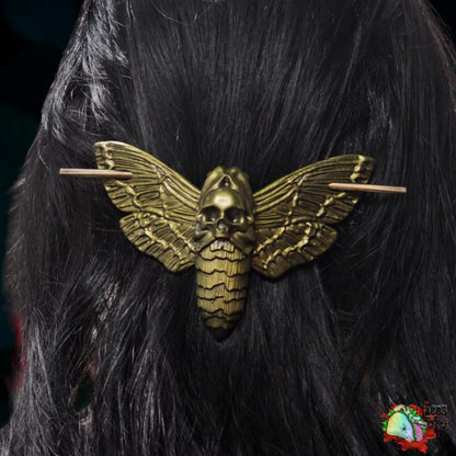 Death hawk moth hair pin