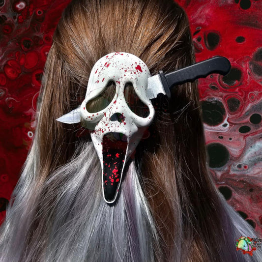 Ghost face hair pin