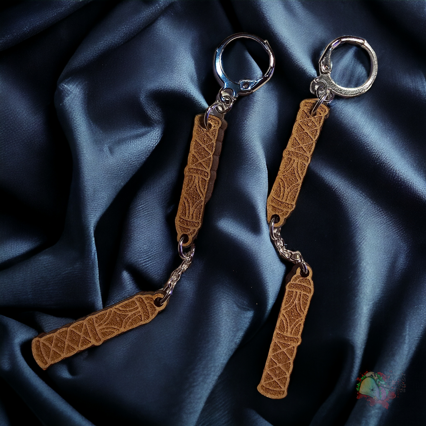 Nunchuck earrings