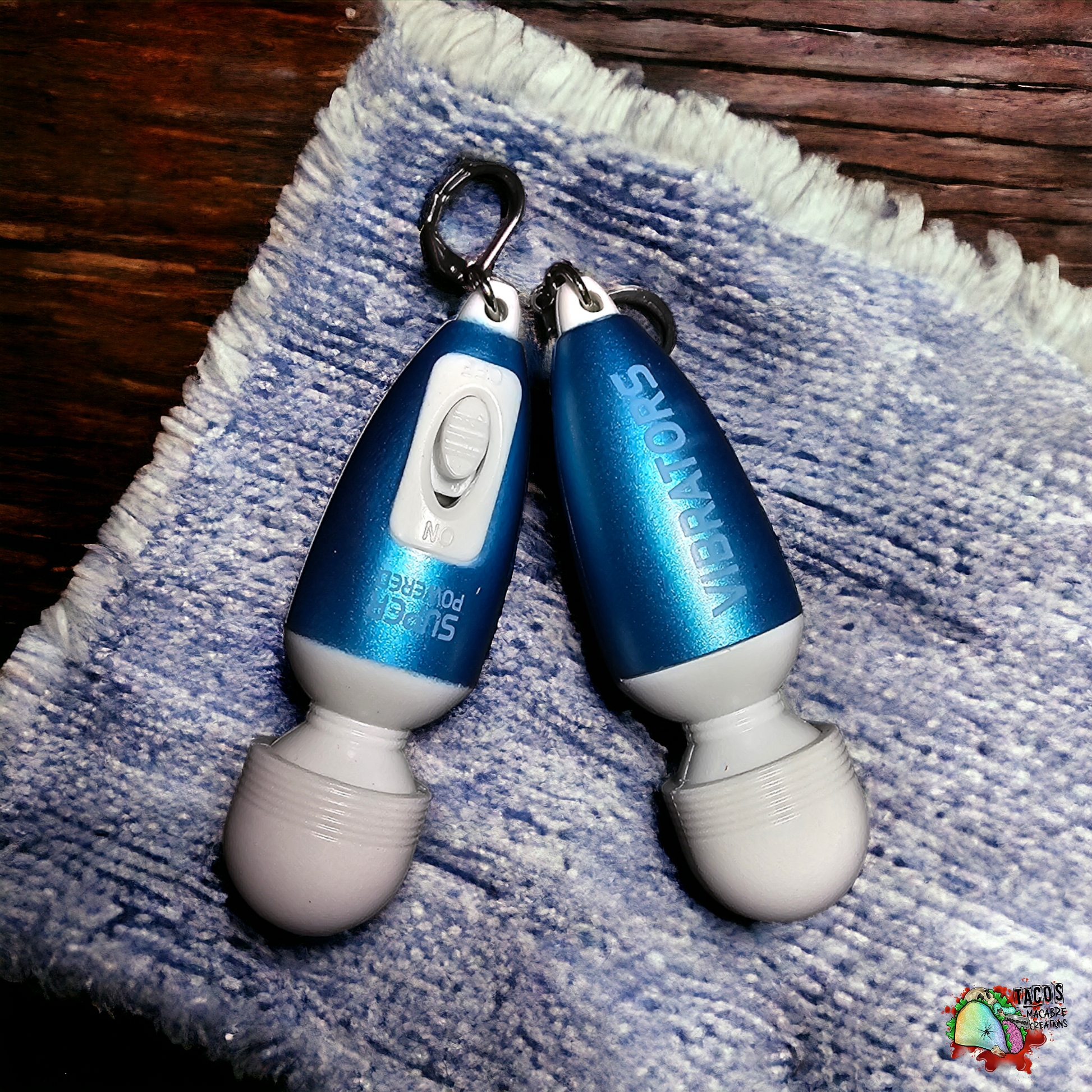 Mini vibrator earrings Taco's Macabre Creations Mini vibrator earrings Taco's Macabre Creations