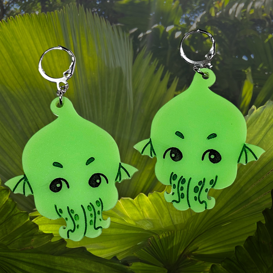 Cutie Cthulu earrings