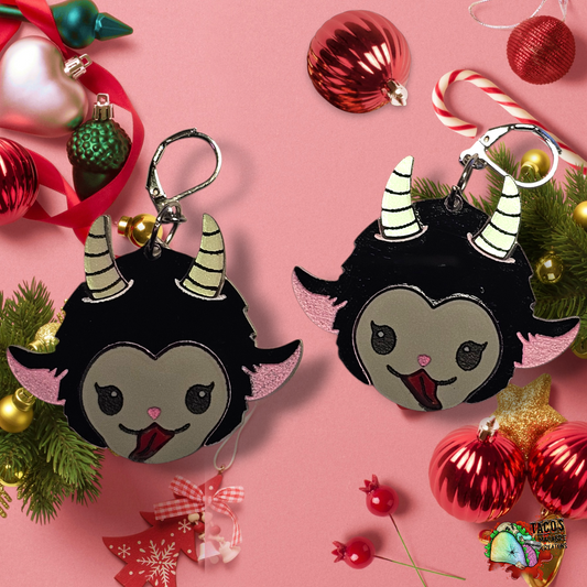 Krampus earrings