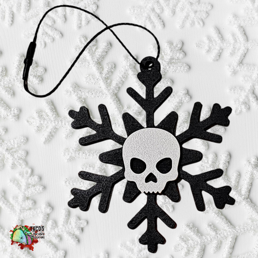 Skully snowflake ornament