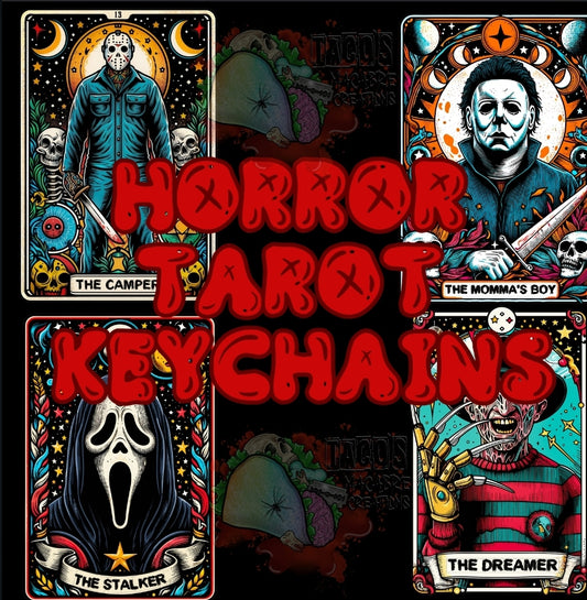 Horror Tarot keychains