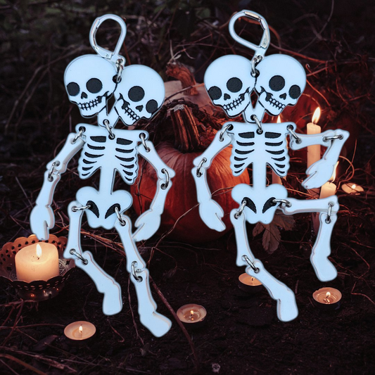 Skelly twin earrings