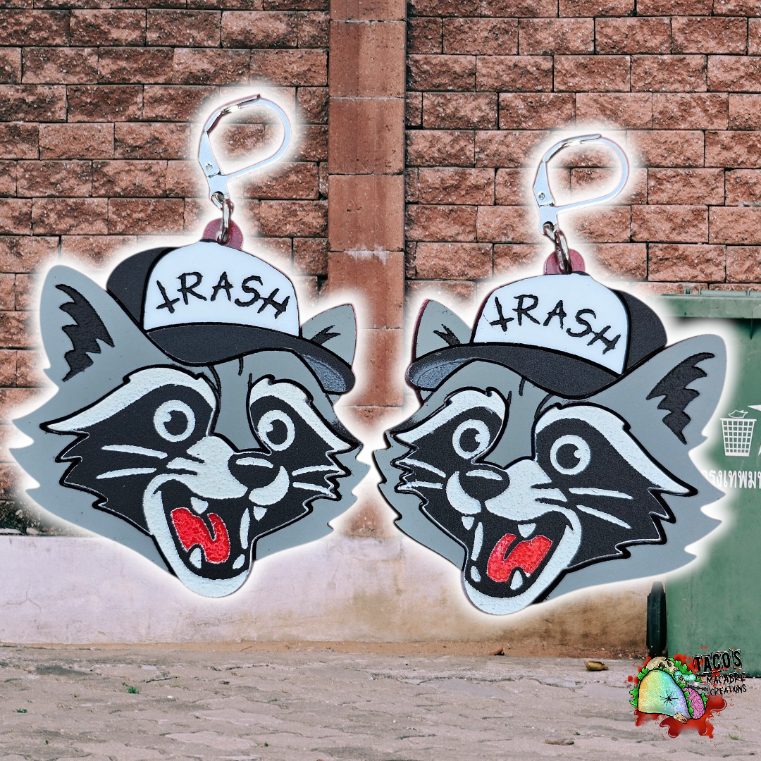 Trash buddy earrings
