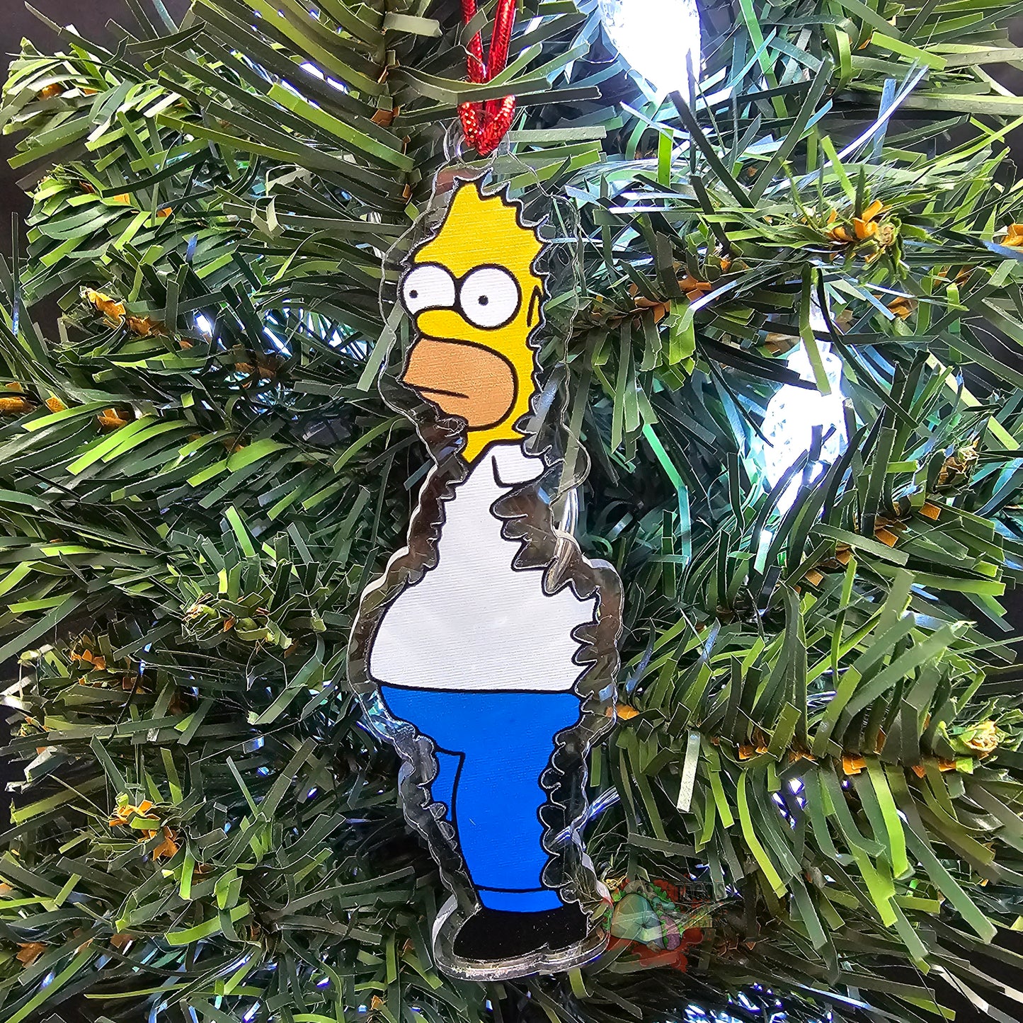 Homer in bush.