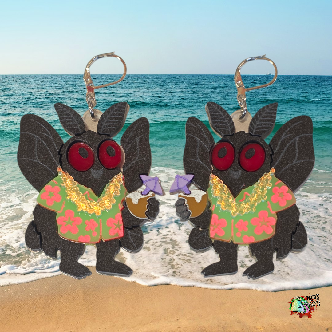 Tropical cryptid earrings