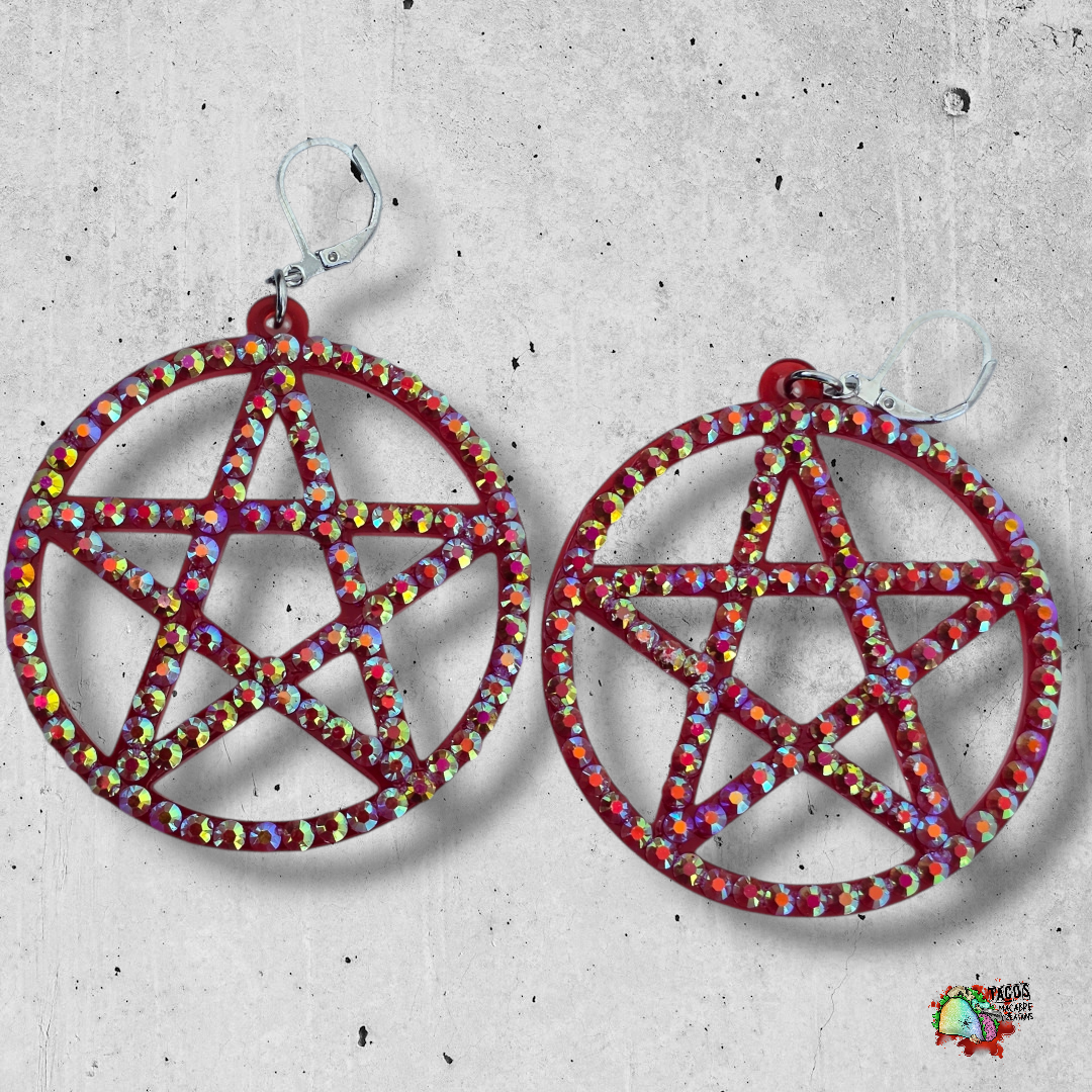 Bedazzled Pentagrams 2"